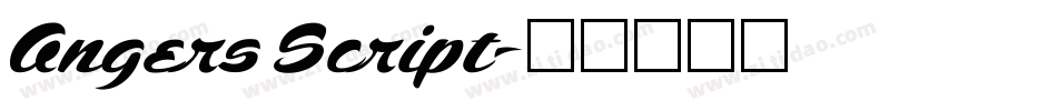 Angers Script字体转换
